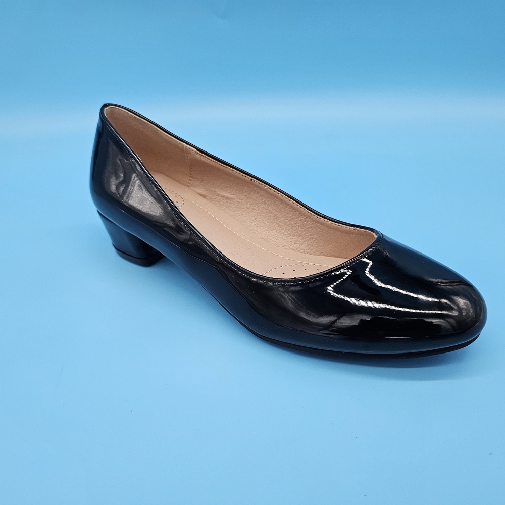 Forever Link Black Patent Low Heels